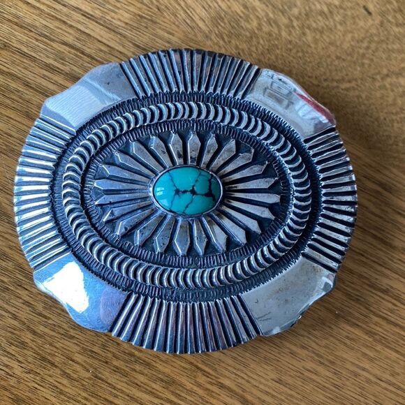 Leonard Maloney’s Navajo SS belt buckle - Picture 1 of 5